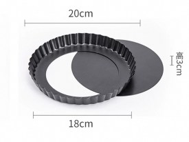 Tartera desmontable rizada 